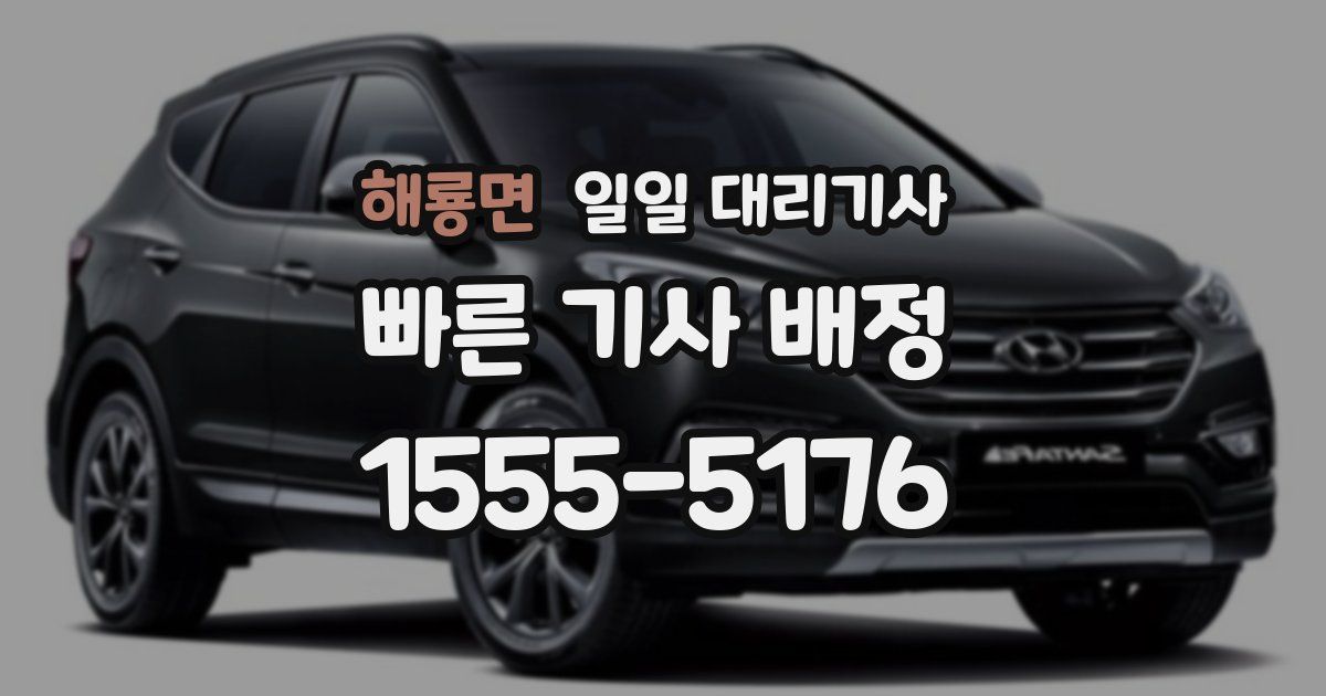 해룡면 일일 대리기사