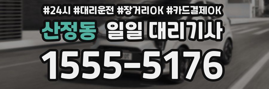 산정동 일일 대리기사