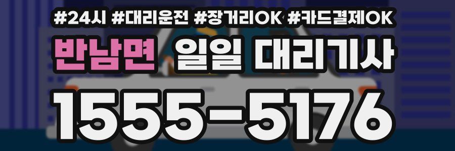 반남면 일일 대리기사