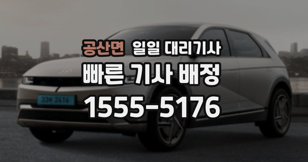 공산면 일일 대리기사