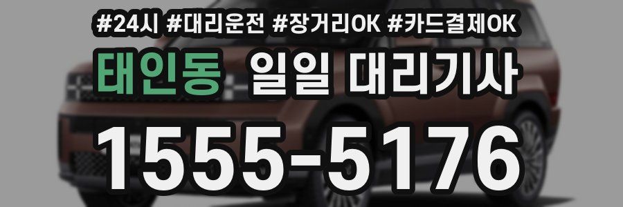 태인동 일일 대리기사