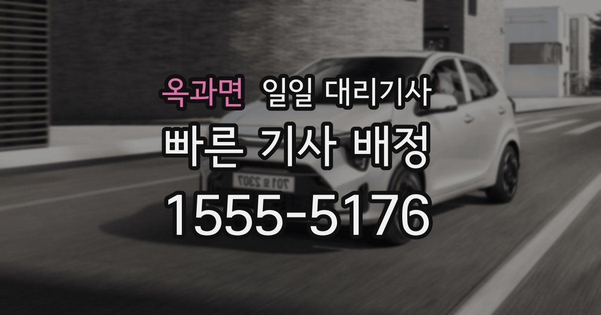 옥과면 일일 대리기사