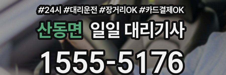 산동면 일일 대리기사