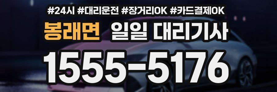 봉래면 일일 대리기사