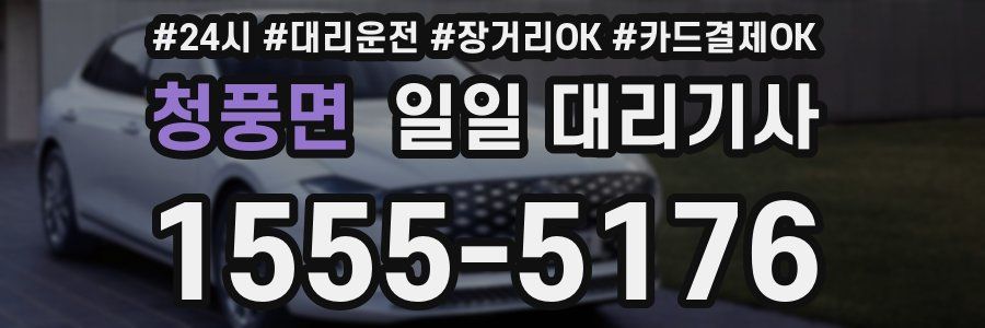 청풍면 일일 대리기사