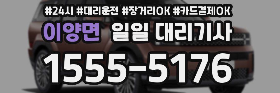이양면 일일 대리기사