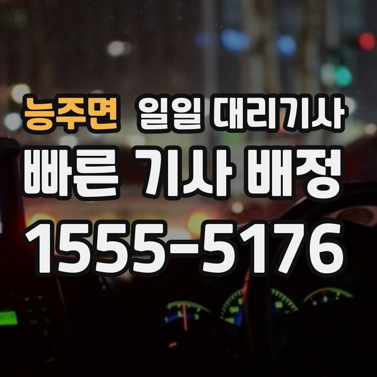 능주면 일일 대리기사