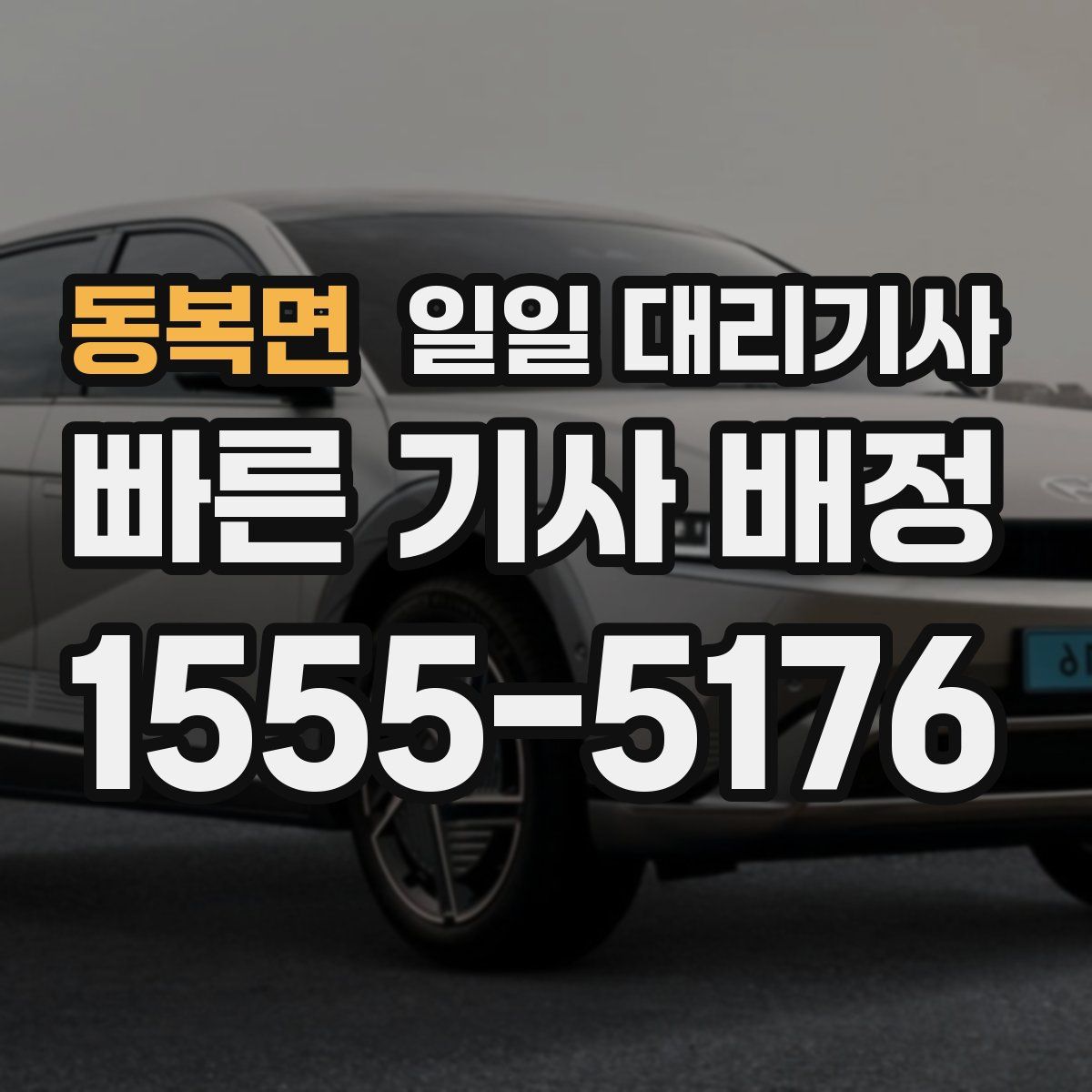 동복면 일일 대리기사
