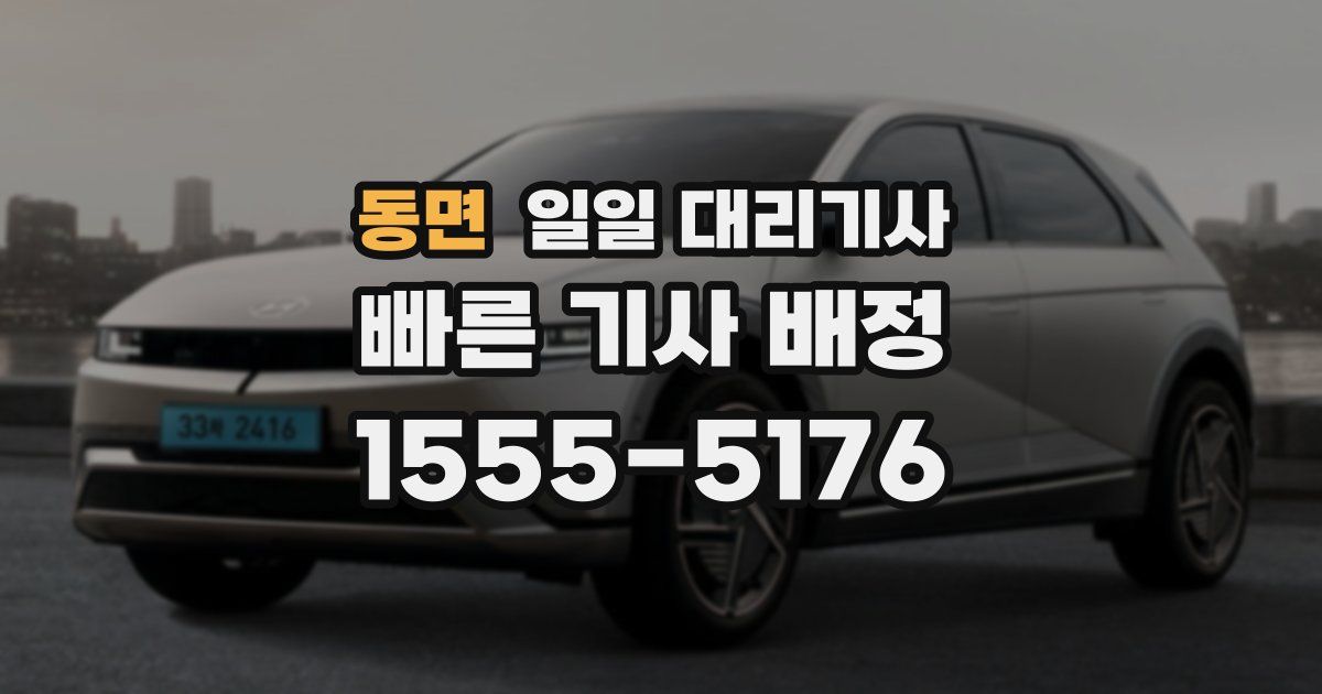 동면 일일 대리기사