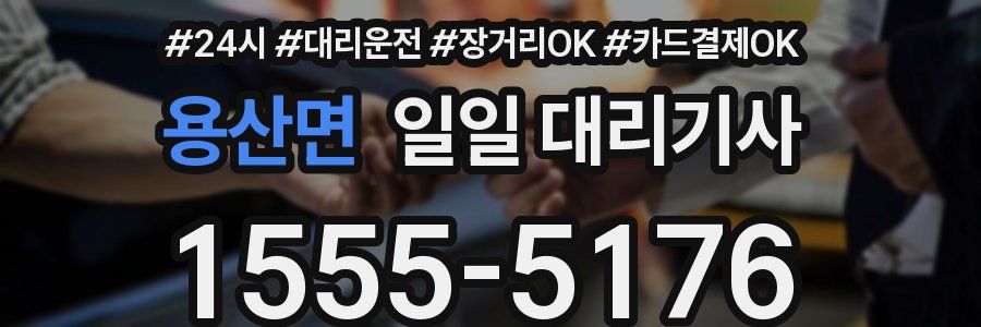 용산면 일일 대리기사