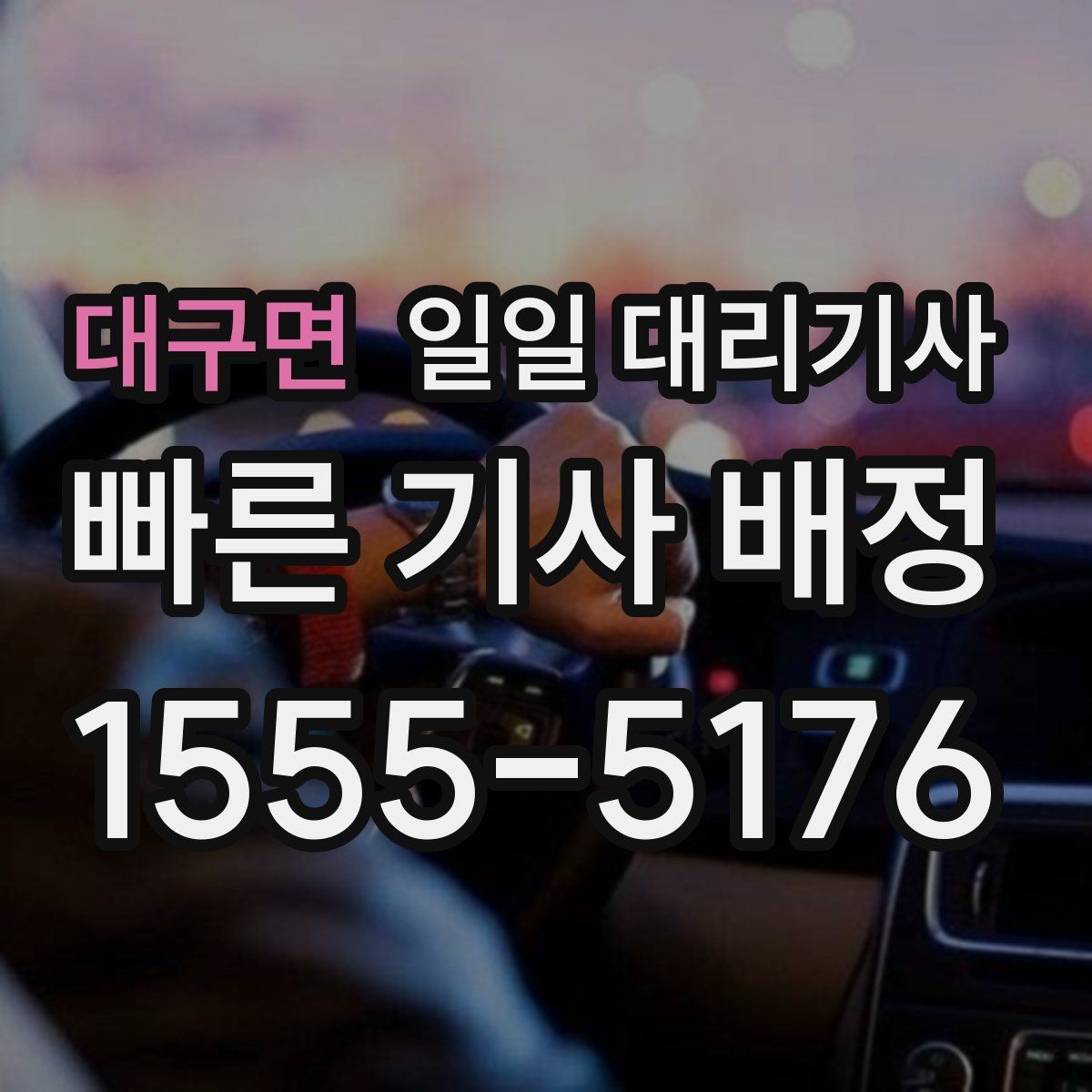 대구면 일일 대리기사