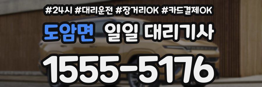 도암면 일일 대리기사