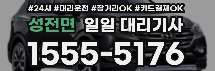 성전면 일일 대리기사