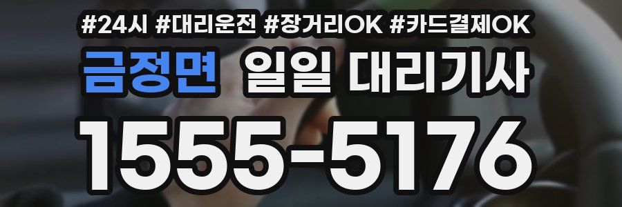 금정면 일일 대리기사