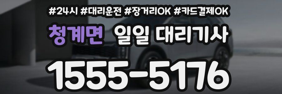 청계면 일일 대리기사