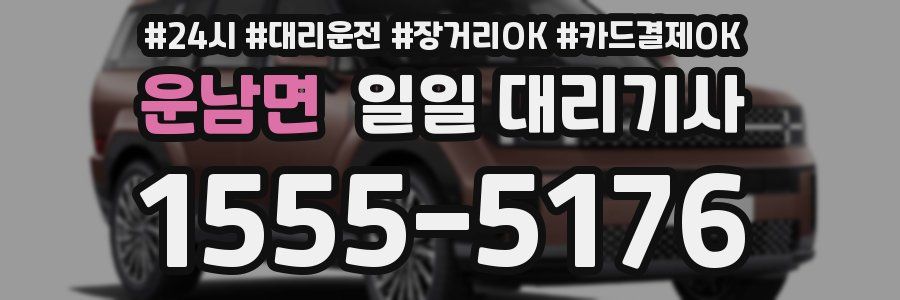 운남면 일일 대리기사