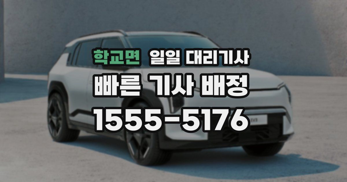 학교면 일일 대리기사