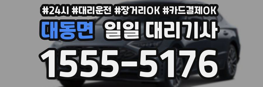 대동면 일일 대리기사