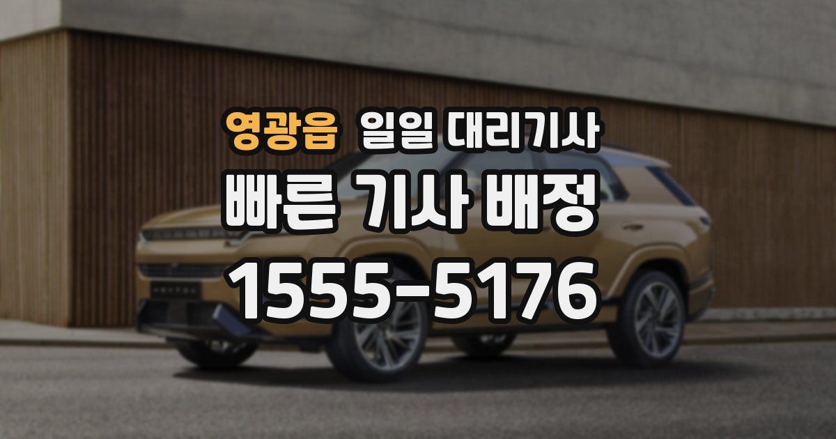 영광읍 일일 대리기사