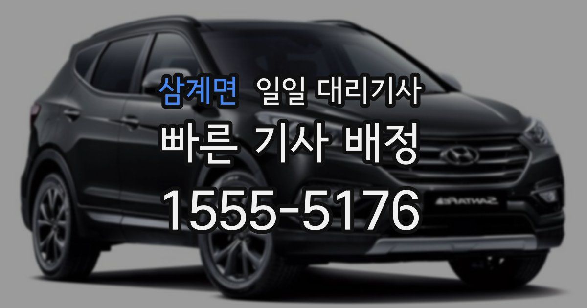 삼계면 일일 대리기사