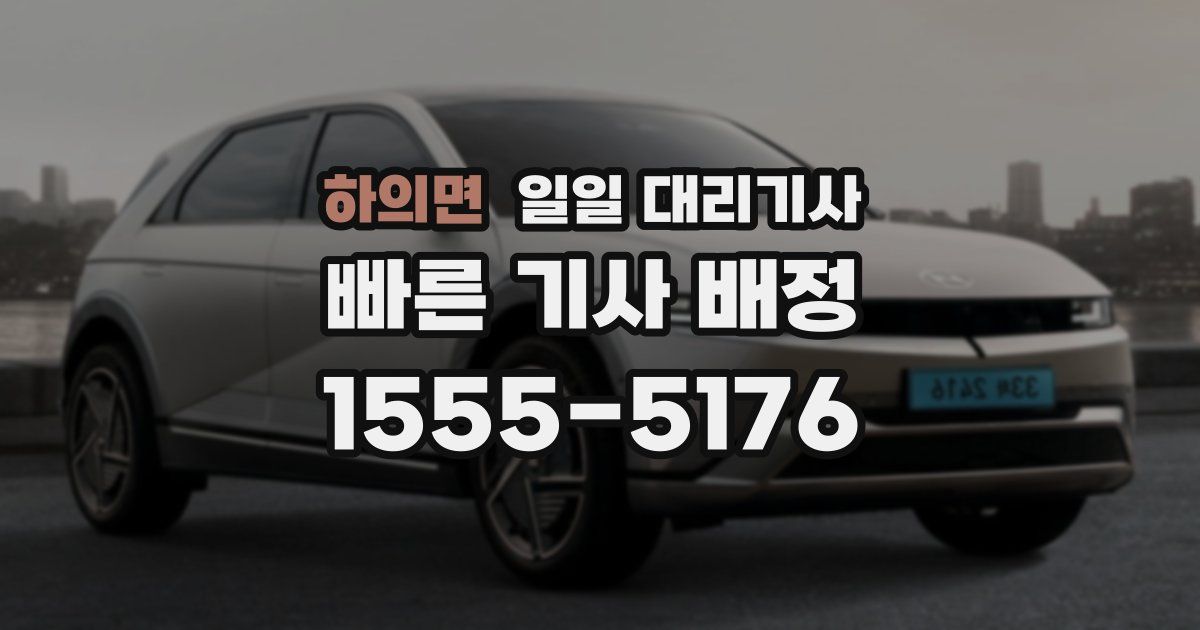 하의면 일일 대리기사