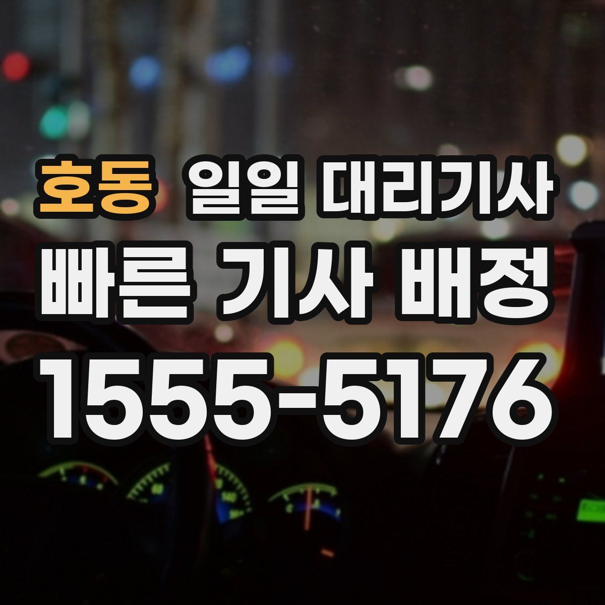 호동 일일 대리기사