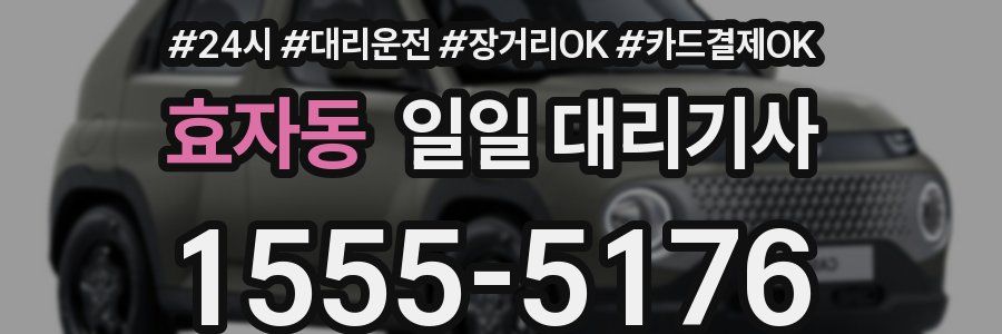 효자동 일일 대리기사
