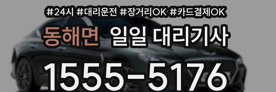 동해면 일일 대리기사