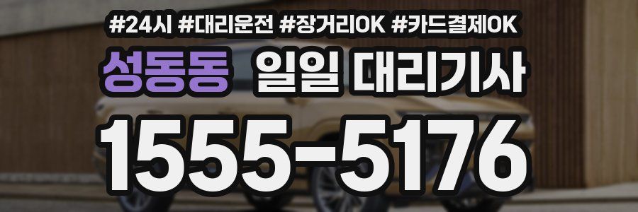 성동동 일일 대리기사
