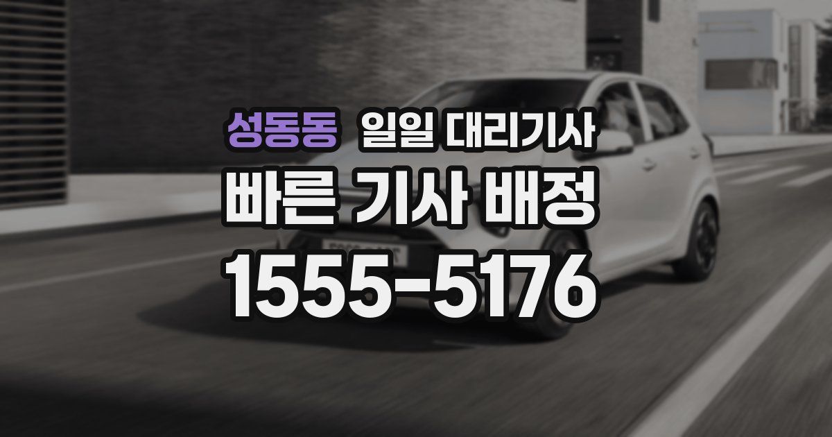 성동동 일일 대리기사