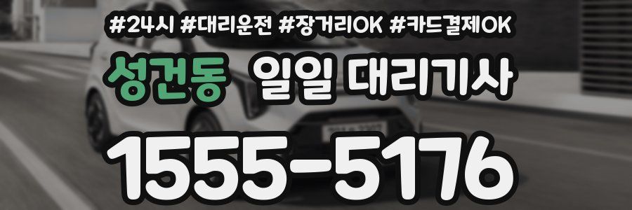 성건동 일일 대리기사