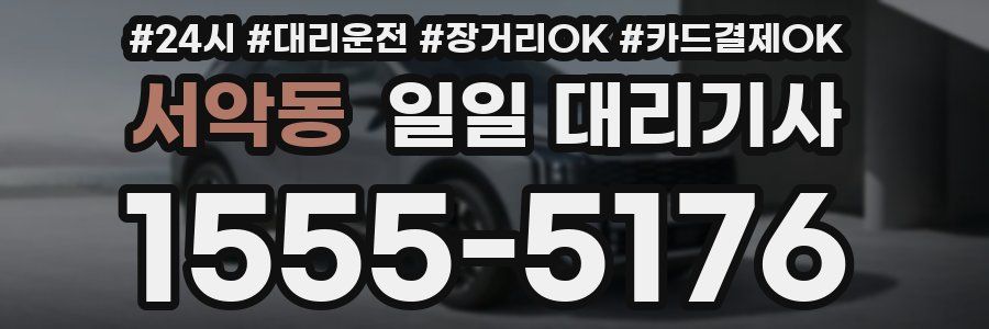 서악동 일일 대리기사