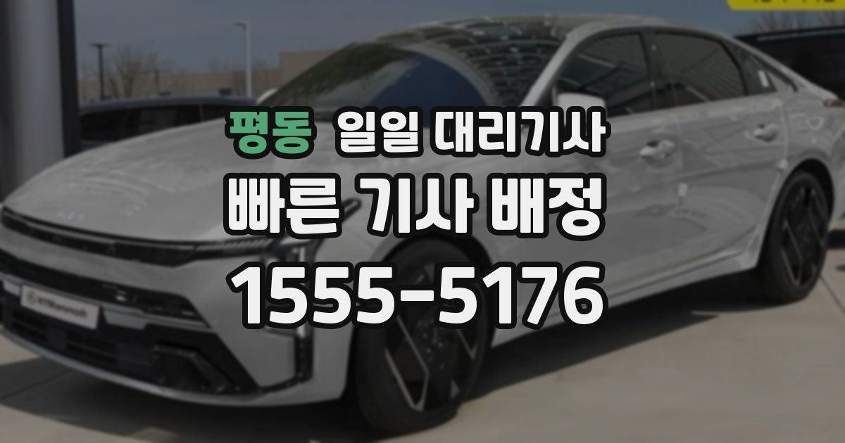 평동 일일 대리기사