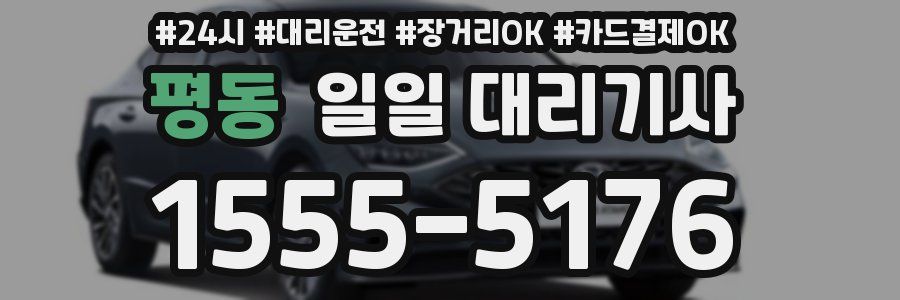 평동 일일 대리기사