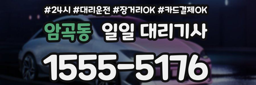 암곡동 일일 대리기사