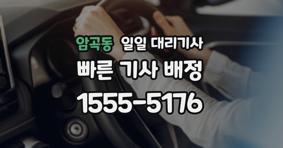 암곡동 일일 대리기사