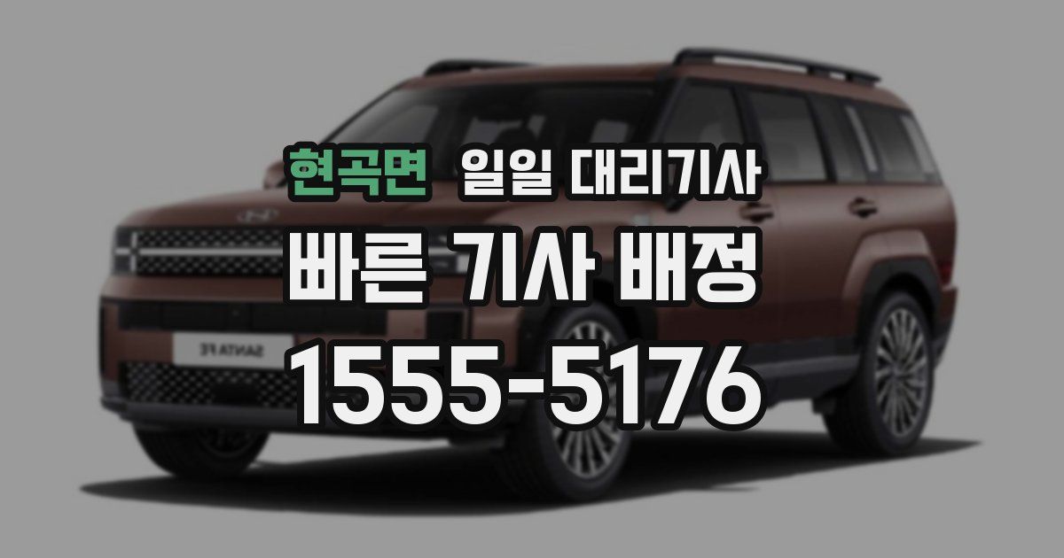 현곡면 일일 대리기사