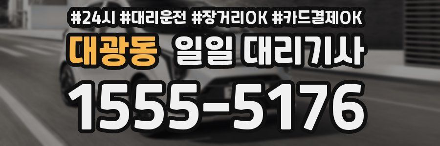 대광동 일일 대리기사