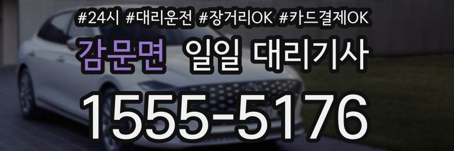 감문면 일일 대리기사
