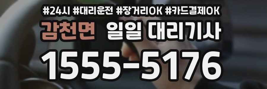 감천면 일일 대리기사