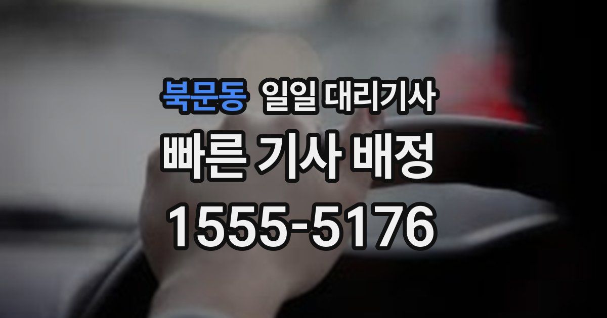 북문동 일일 대리기사