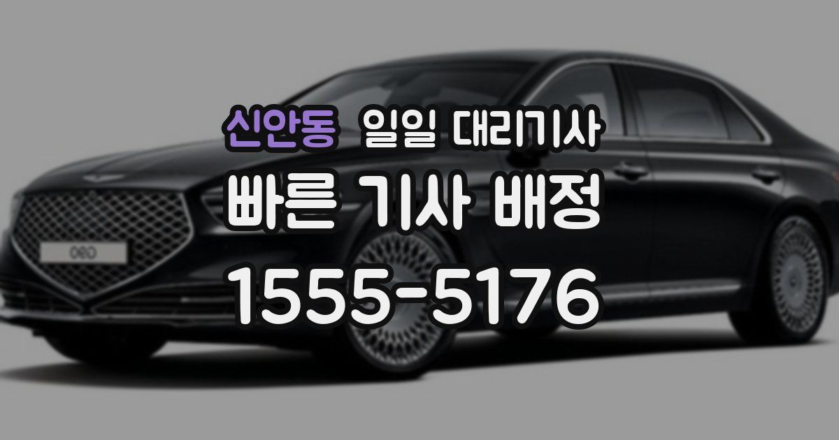 신안동 일일 대리기사