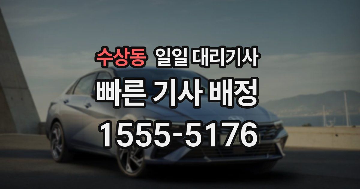 수상동 일일 대리기사