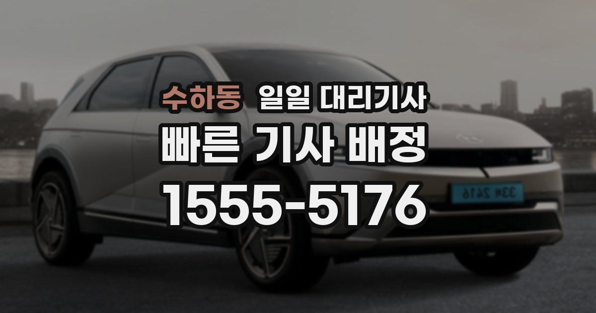 수하동 일일 대리기사