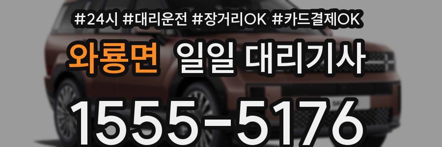 와룡면 일일 대리기사