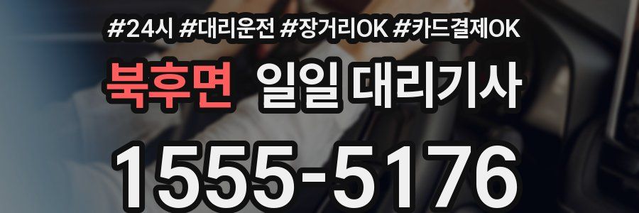 북후면 일일 대리기사