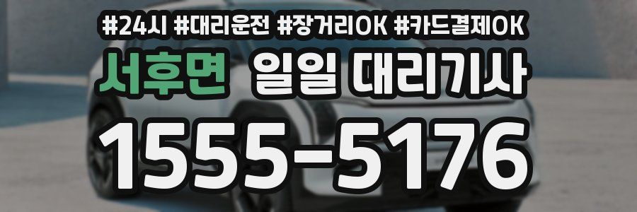 서후면 일일 대리기사