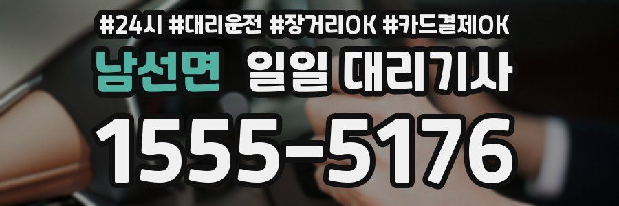 남선면 일일 대리기사
