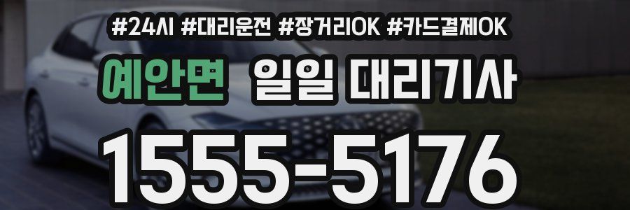 예안면 일일 대리기사