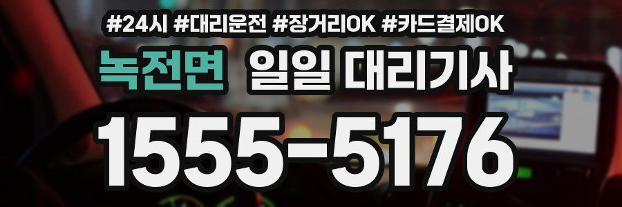녹전면 일일 대리기사